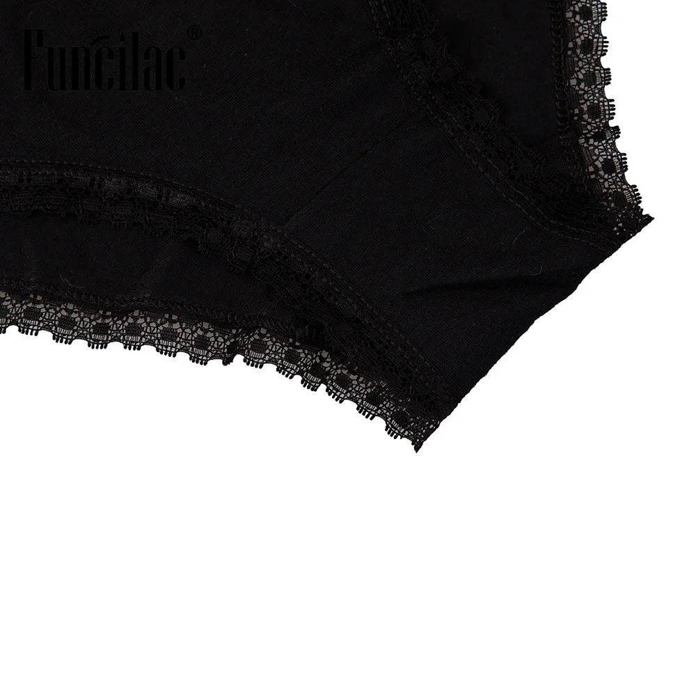FUNCILAC женское нижнее белье кружевные хипстерские хлопковые трусики 5 шт./лот |
