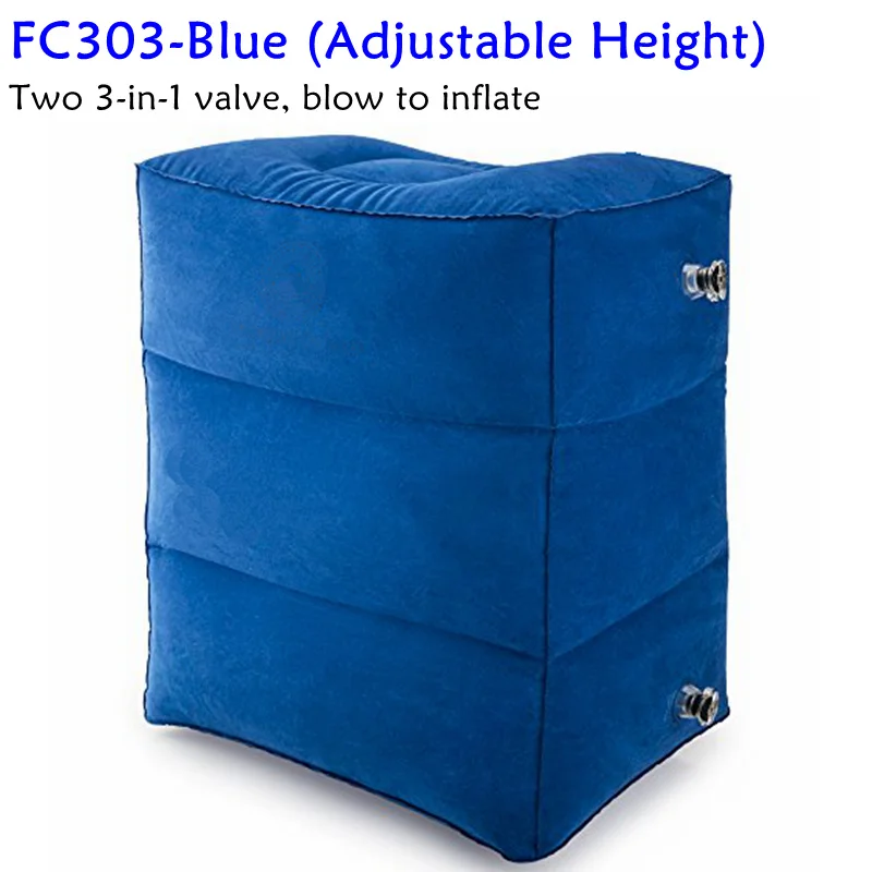 FC303 Blue Надувная подушка для ног под ножка стола, подушка для поддержки колена, радикулит, тазобедренный сустав, облегчение боли в лодыжке, автомобильные подушки для самолета - Цвет: FC303 Blue