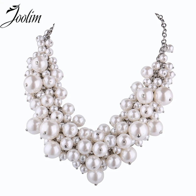 JOOLIM ювелирные изделия оптом/Новинка 2017 года колье кластер с искусственным