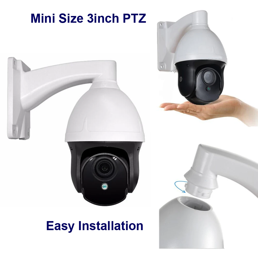 CCTV камера 2.0mp мини PTZ скорость ИК Купол AHD 3X зум 2 8-8 мм vari-focus cctv система