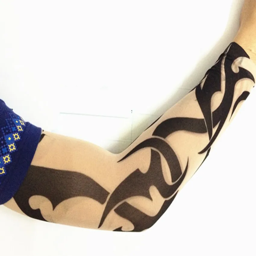 Поддельные татуировки с рукавом сексуальные цветочные черепом флэш тату