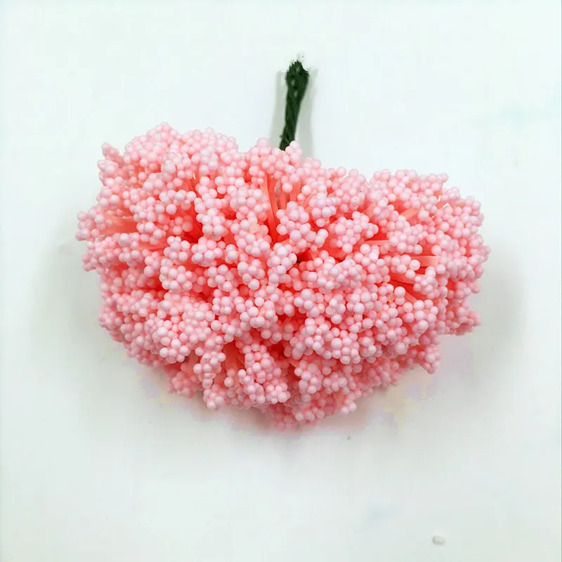Peach pink 144 шт(8 см/Набор искусственных букетов по всему небу с изображением звездного лука и цветов пузырьков/свадебное платье ручной работы - Цвет: Peach pink