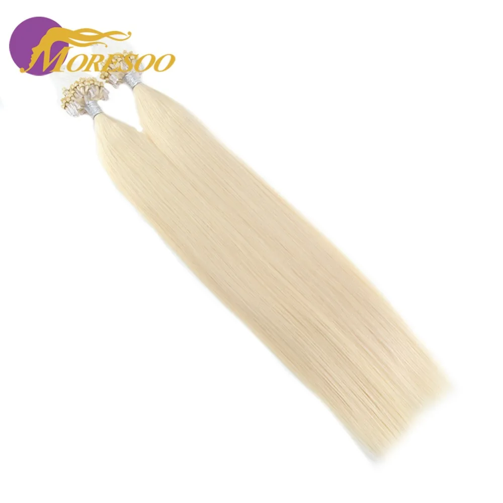 Moresoo Micro Loop волосы для наращивания микро бисера Человеческие волосы Remy бразильские бусины для наращивания 1 г/1 S 50 г 50 S чистый цвет