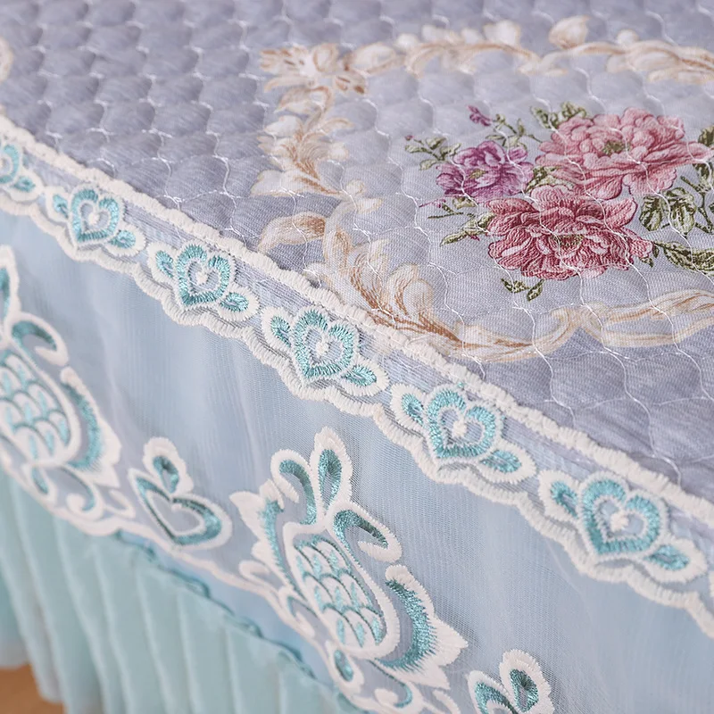 Корейская кружевная скатерть, шелковая, хлопковая, жаккардовая, для гостиной, дивана, журнальный столик, пылезащитный чехол, домашняя декоративная скатерть, tapetes