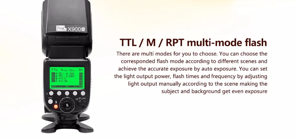 Pixel X900N Li-Ion Flash Скорость lite Высокое Скорость i-ttl/M/мульт 1/8000 s GN60 HSS вспышка для камеры Nikon Камера D850 D800E D800 D810