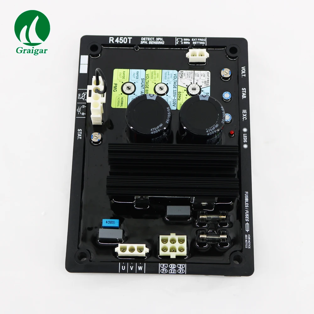 

New Three Phase Brushless Generator AVR R450T Voltage Regulator