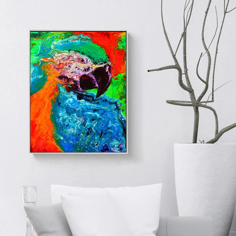 Настенные художественные постеры картина маслом с животными на холсте настенные