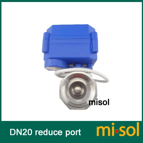Misol/1 шт. моторизованный клапан G3/4 &quotDN20 (уменьшающий порт) 2 ходовой 12 В