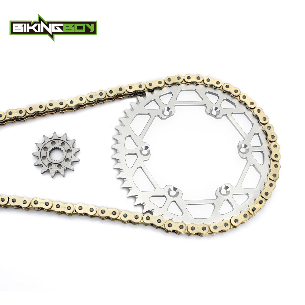 BIKINGBOY передняя 13T Задняя 48 T 52 звездочки 520 120L X ring цепной Набор для KX250F 04 05 06 07 08 09 10 11