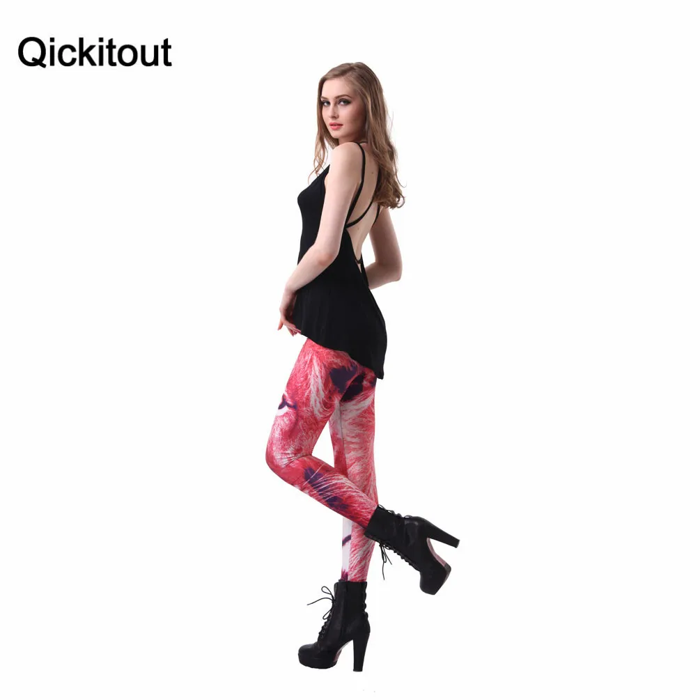 Оптовая продажа! Тонкие новые леггинсы для женщин с цифровым принтом леопардовой