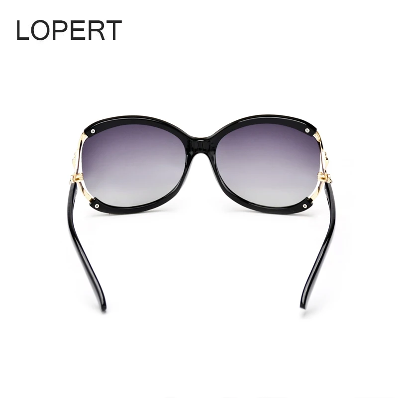 Lopert Cat Eye поляризованных солнцезащитных очков Модные женские очки Glasse Брендовая дизайнерская обувь Высокое качество вождения солнце Glasse Óculos De Sol