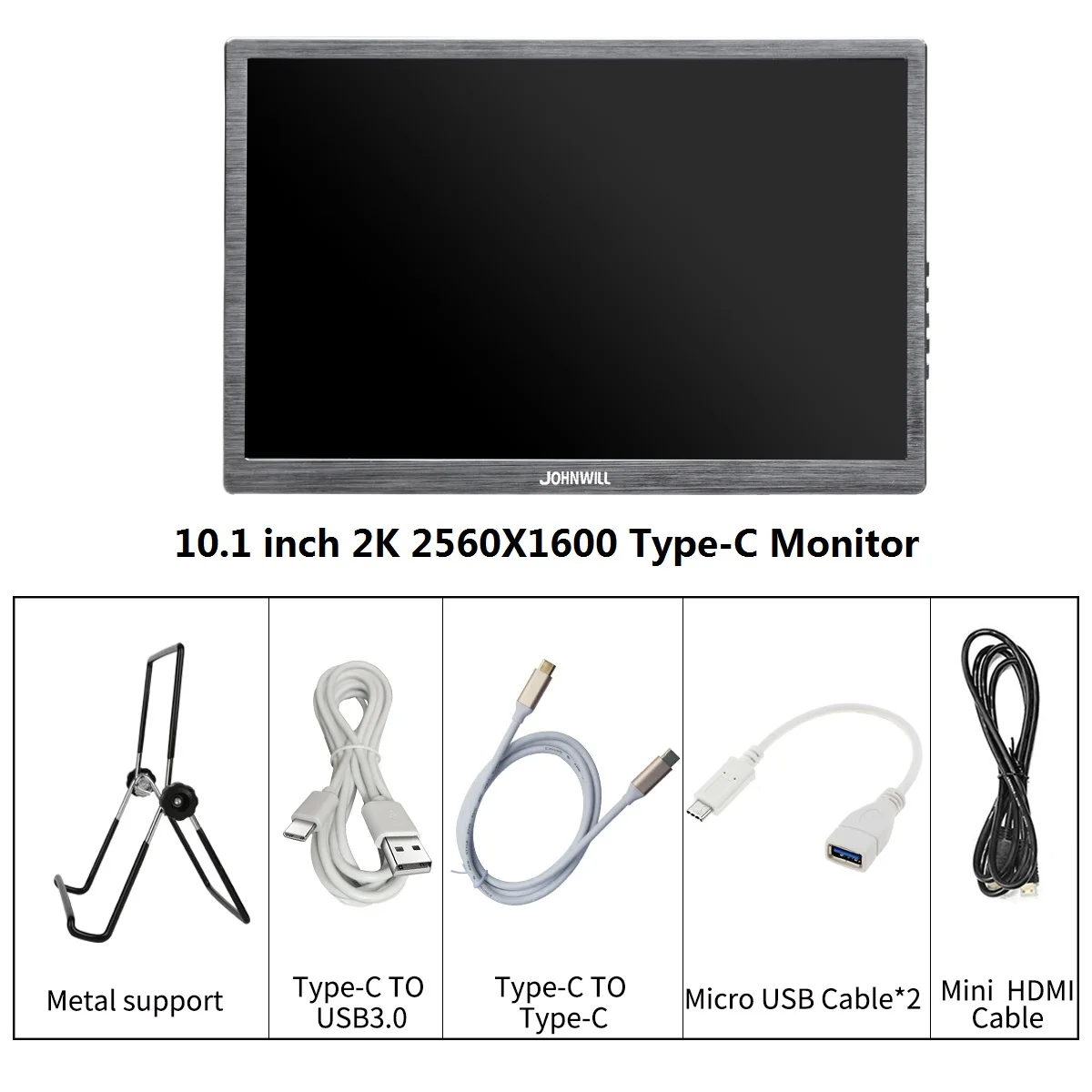 10,1 дюймовый 2K экран Портативный HD дисплей 2560x1600 ips lcd/светодиодный дисплей HDMI/два type-C(USB C) 2USB интерфейс 15," игровой монитор