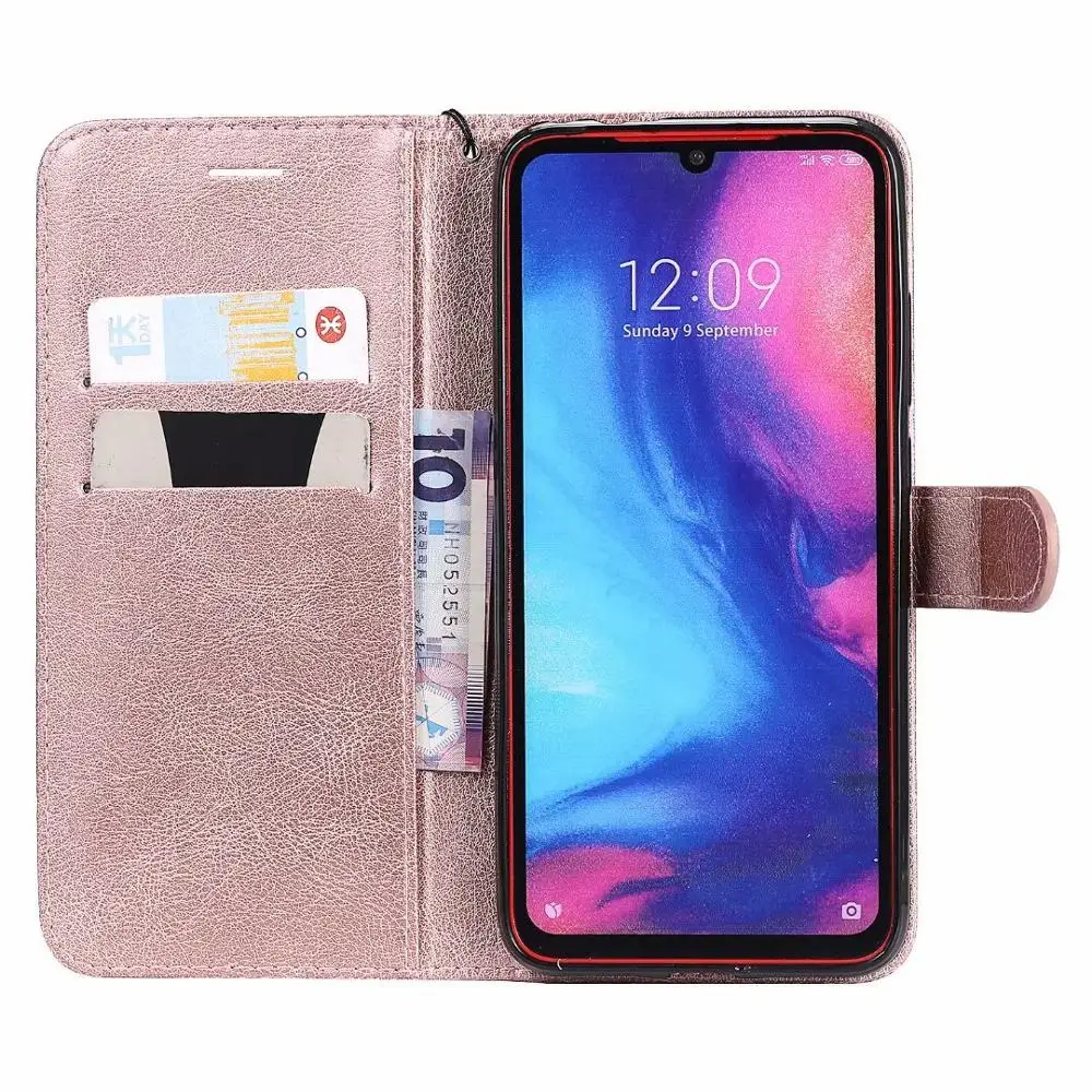 Модный кожаный флип-чехол с картой для Xiaomi Redmi Note7 Note6 Note4 X Note5 A Pro 4A 4X S2 Цветной