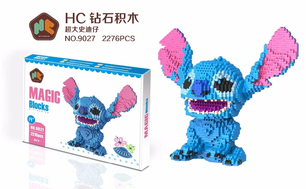 HC Конструкторы "Magic" с оригинальной коробкой Большие размеры строительные блоки аниме модель кирпича с рисунком героев из мультфильмов, Фигурки игрушки для детей, подарки