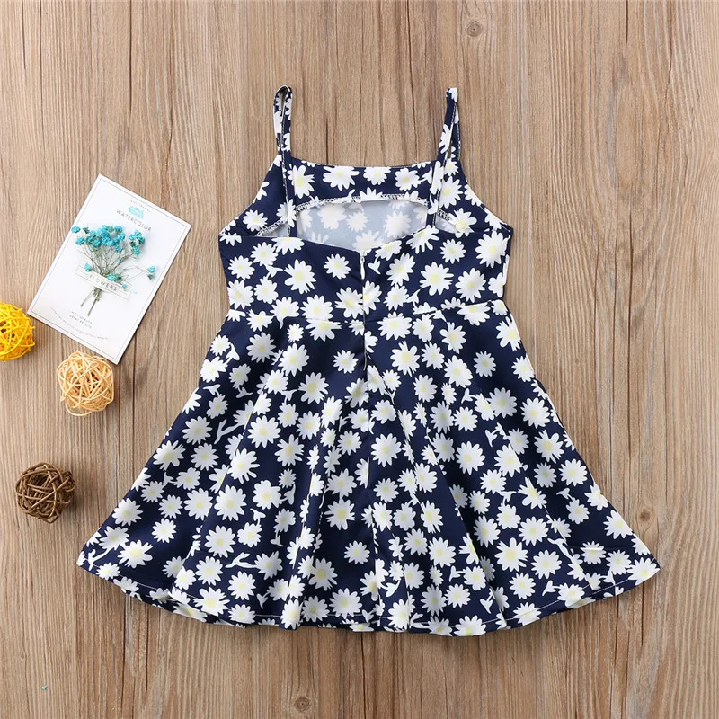 2018 Fashion Toddler Kids Baby Girls Cloths Princess Floral Sleeveless Cotton Tutu Dress Sundress Clothing Outfit | Детская одежда и
