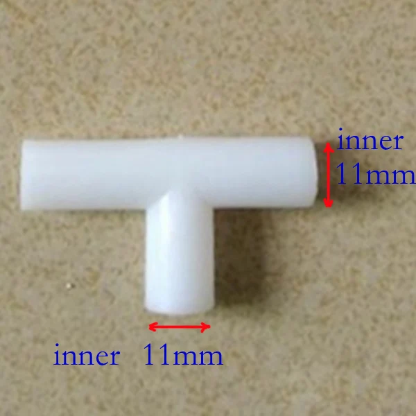 11mm T shape Малый размер соединитель шкаф фитинги DIY вечерние принадлежности, игровая комната/домашнее животное поддержка, детское шарнирное соединение для палаток 20 шт./лот - Цвет: 11mm T shape