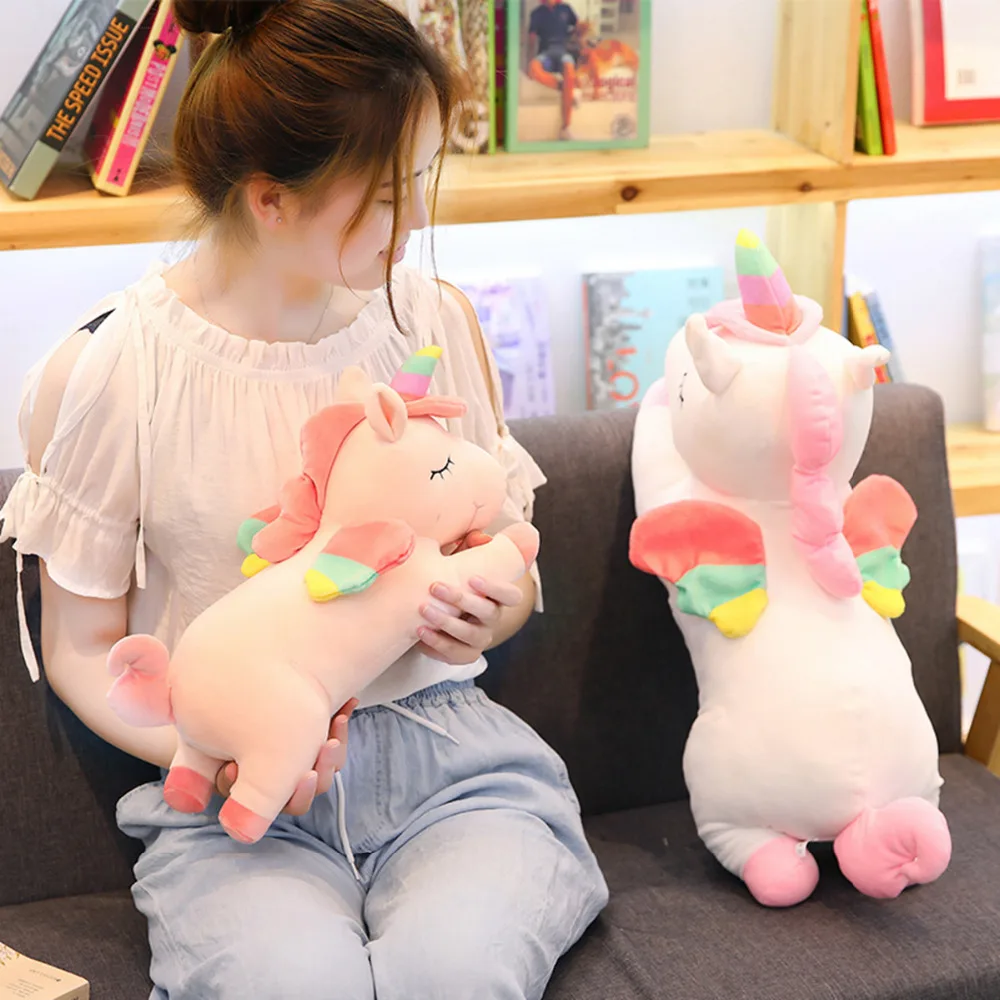 Игрушка единорог для девочек фэнтезийная Huggable Детская кукла с розовыми и белыми