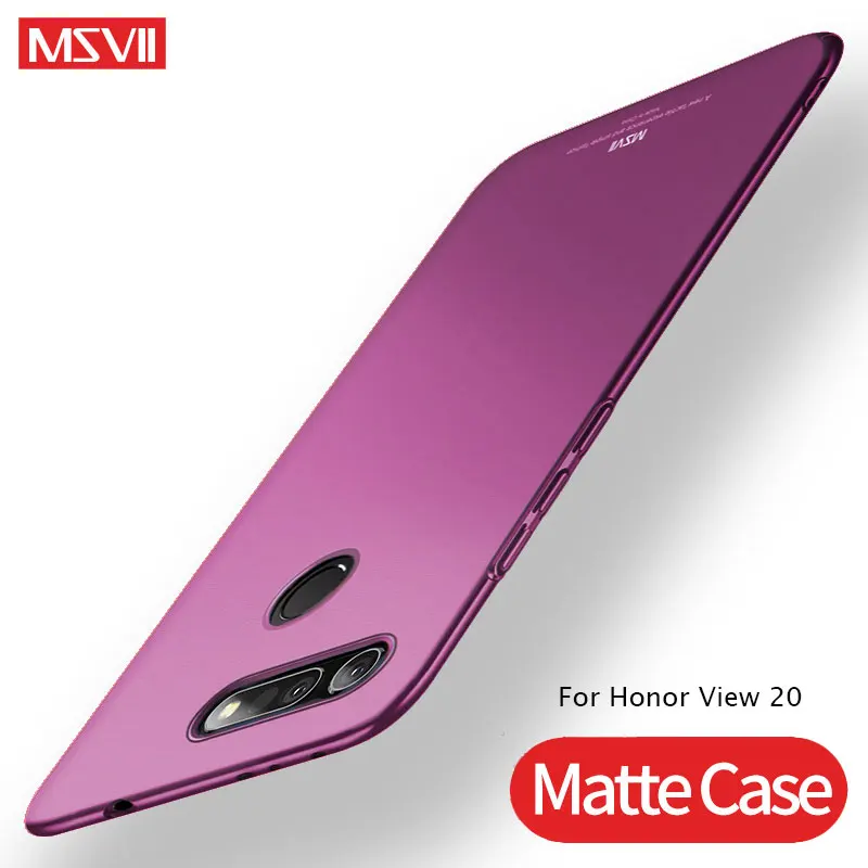 Чехол для huawei Honor View 20, чехол MSVII, тонкий матовый чехол для huawei Honor V20, чехол, тонкая жесткая задняя крышка для huawei V 20