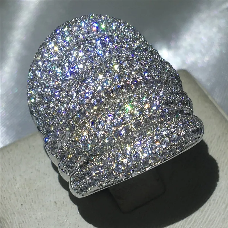 Choucong большое роскошное повседневное кольцо для вечеринки Micro pave 350 шт AAAAA Циркон Cz