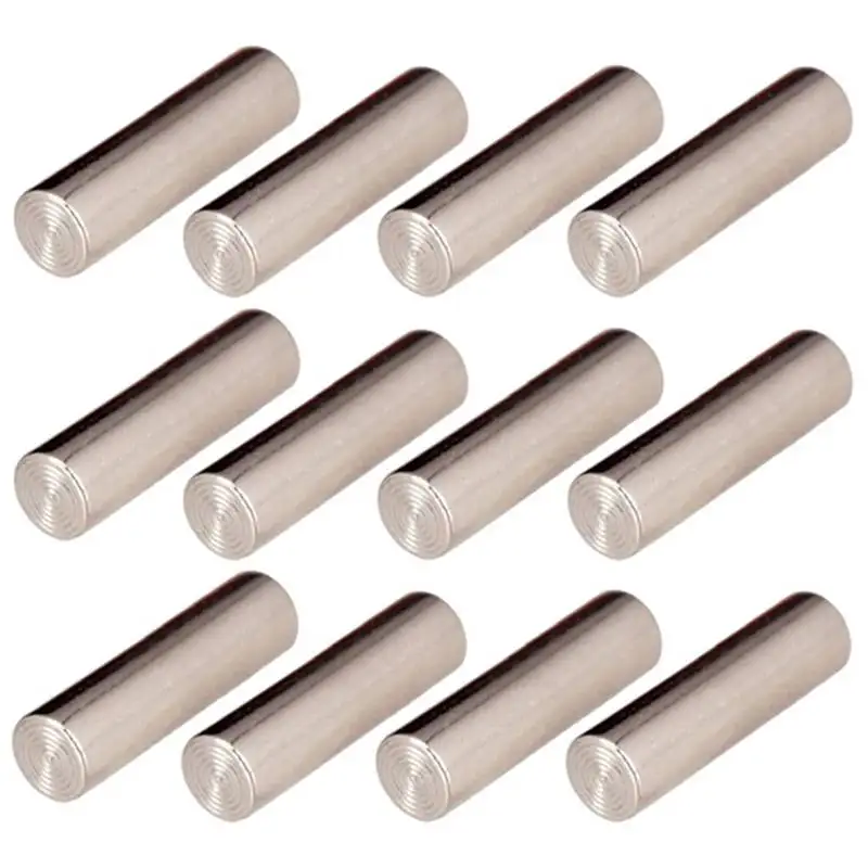 Pack of 12 Pieces Professional Pickup Pole Slug Metal Pins Cyclinder Magnet Rods 18mm for Electric Bass Guitar Replacemen | Спорт и