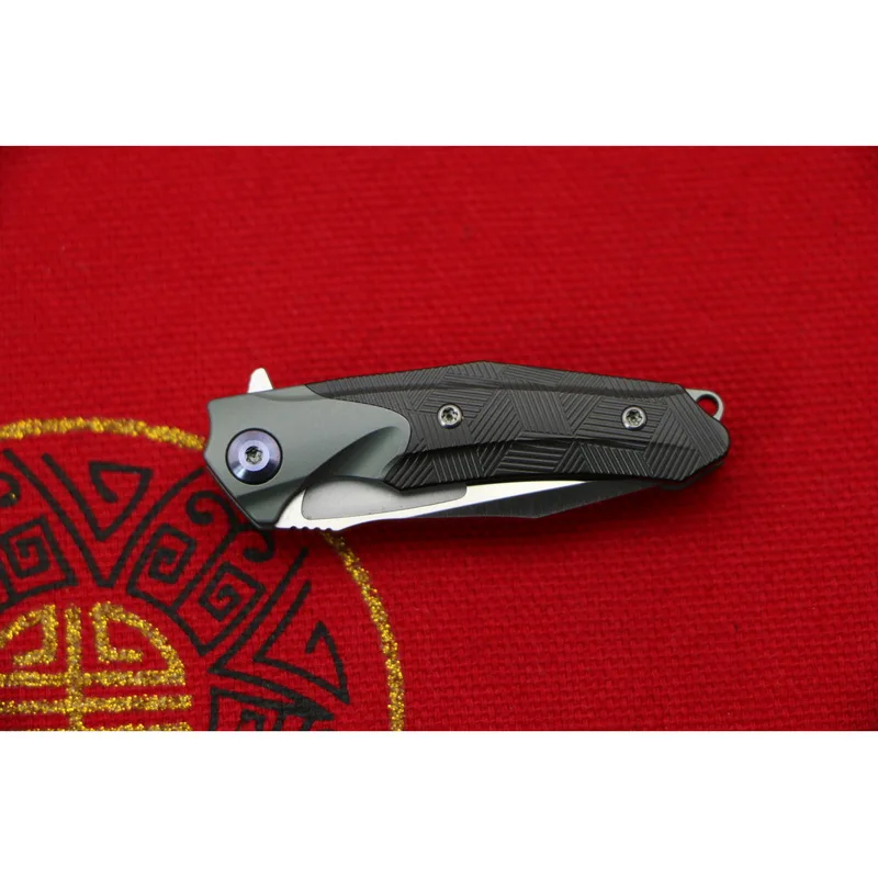 Складной мини нож KEVIN JOHN VENOM m390 лезвие из титана + циркония ручка для кемпинга ножи