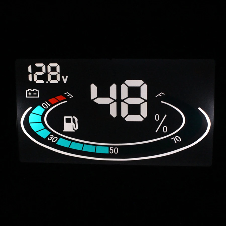 2IN1 метр 12 v/24 v ЖК-дисплей цифровой грузовиков автомобильный Вольтметр+ датчик уровня топлива Напряжение датчик Универсальный
