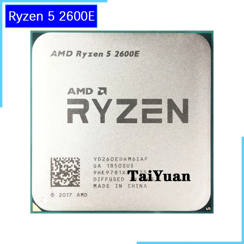 AMD Ryzen 5 2600E R5 3 1 ГГц шестиядерный 12 ядерный процессор 45 Вт Процессор YD260EBHM6IAF разъем