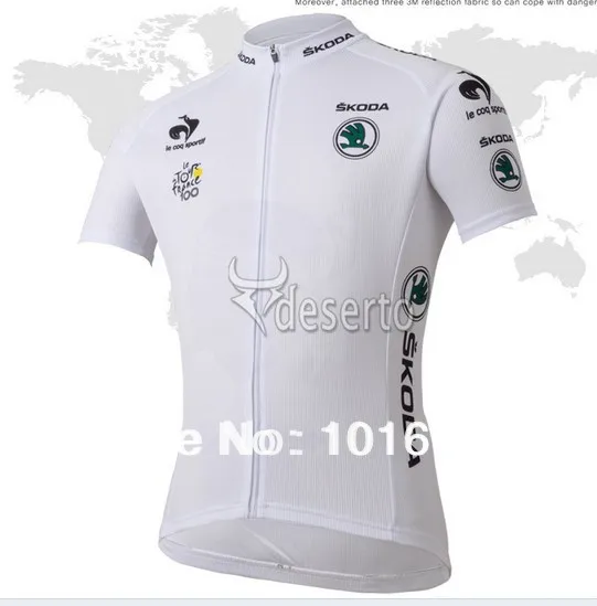 Hot sale new 2013 white Franch Pro Team cycling jersey with bib shorts wear bike maillot clothing | Спорт и развлечения