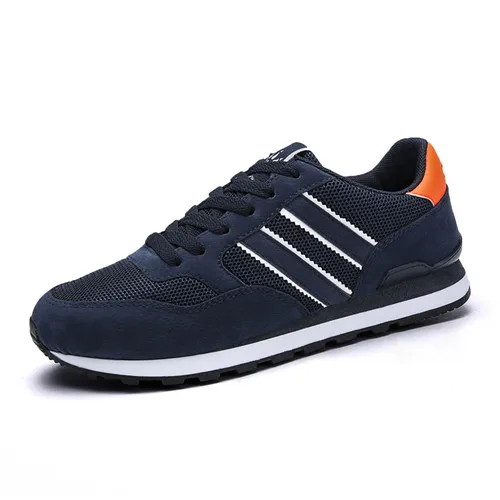 style 2 blue URBANFIND/мужские кроссовки из натуральной кожи; дышащая повседневная обувь; нескользящая прогулочная обувь; светильник на резиновой подошве со шнуровкой - Цвет: style 2 blue