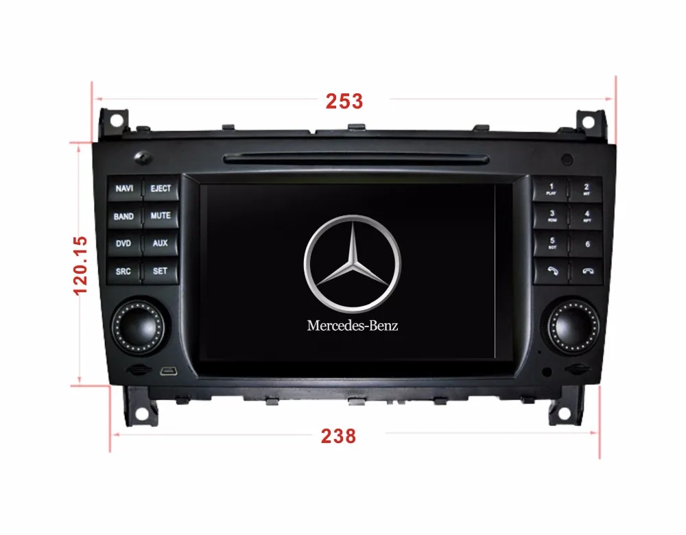 7-дюймовый автомобильный DVD gps плеер Android 9,0 для Mercedes Benz W209 CLK CLS W219 Радио Данные беспроводного обмена карта Камера Вход Wi-Fi Navi