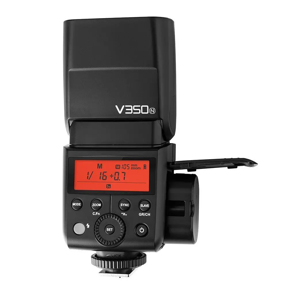 Вспышка для камеры Godox V350N TTL 1/8000s HSS 2 4G GN36 вспышка с полной мощностью 500 время