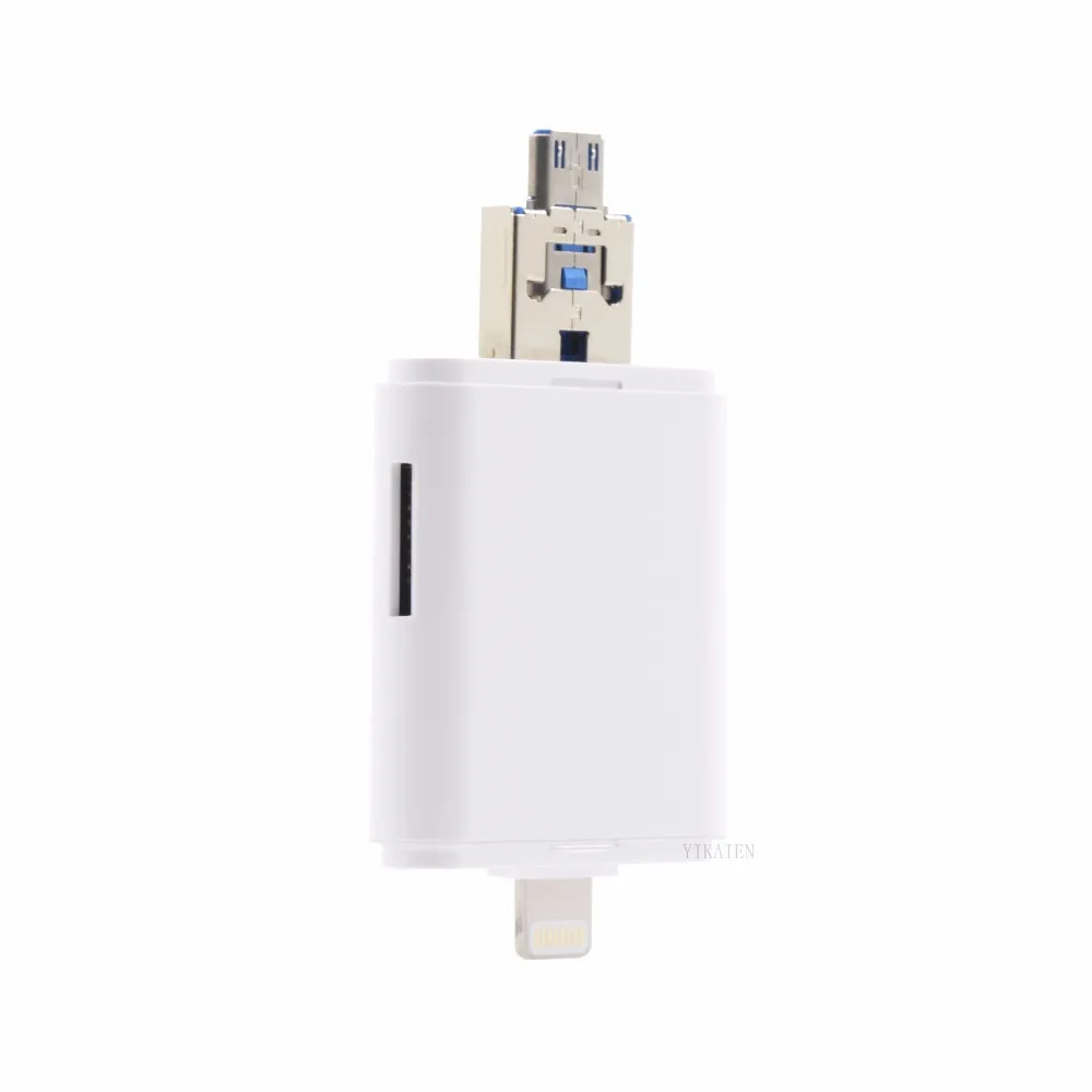 3 в 1 iFlash Drive USB Micro SD SDHC TF card reader с карты памяти для iPhone 6 s +/6 s/6/6 plus/5/5S/ipad/Android Мобильных