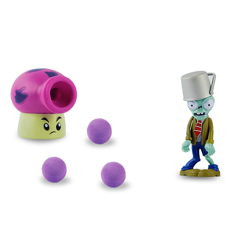 purple no box 6 комплектов/партия, модель растения зомби, виниловые фигурки, Растения против Зомби, экшн-игрушки, игры, игрушки для детей - Цвет: purple no box