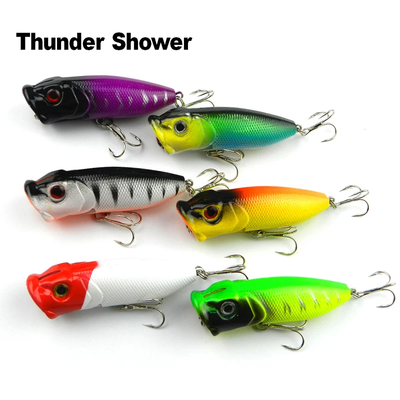 Приманка для рыбалки Thundershower 6 шт./лот 5 см/12 г верхняя вода большая поверхность