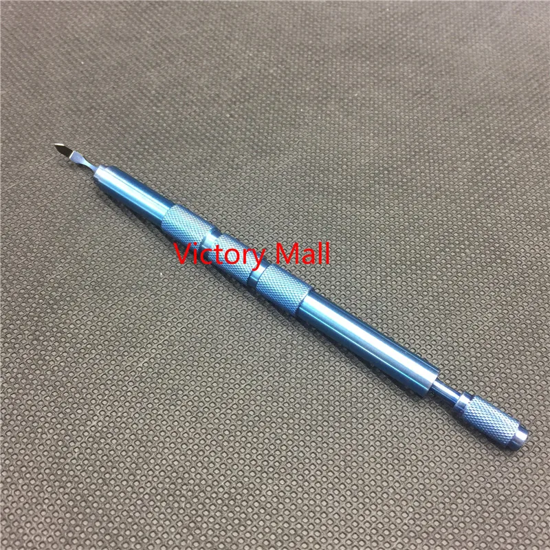 

Black Diamond Keratome 2.40mm Titanium Handle ophthalmic Microsurgery Instrumen Eyelid Tools