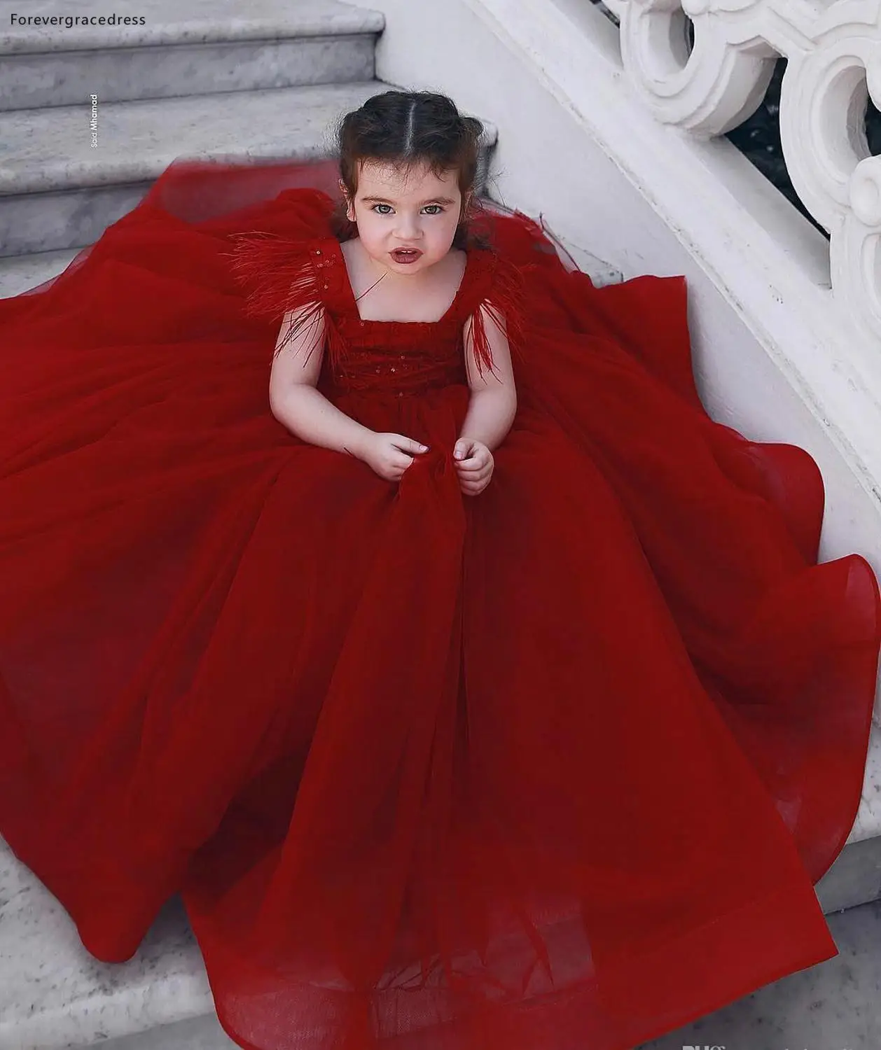 Платье с цветами для девочек темно-красное платье первого причастия 2019 | Свадьбы