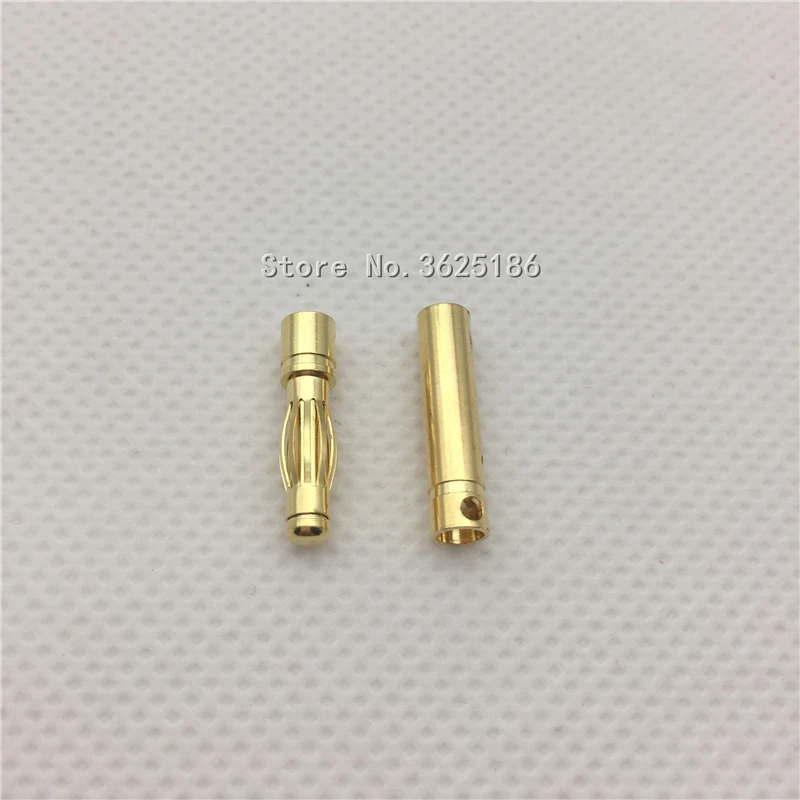 10 пар позолоченные штекеры для радиоуправляемых батарей 4 мм | Игрушки и хобби