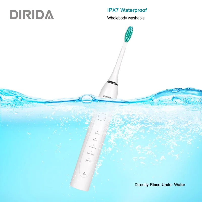 DIRIDA S2003 электрическая зубная щетка модная звуковая USB перезаряжаемая
