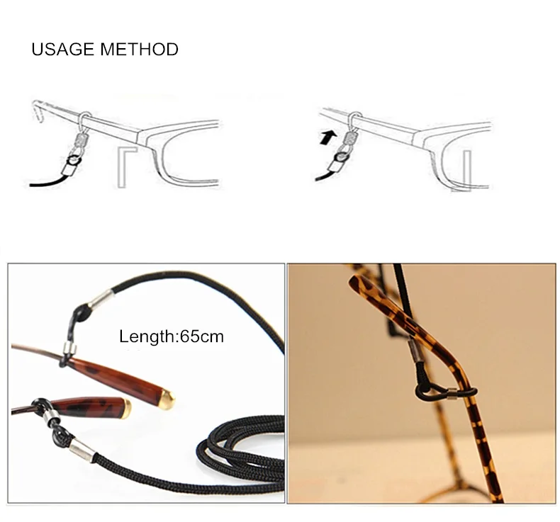 Высококачественный держатель для очков 6 шт./лот очки чтения шейный ремешок