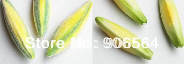 Бесплатная доставка оптовая продажа 60 мм желтые зеленые и розовые бутоны Лилии