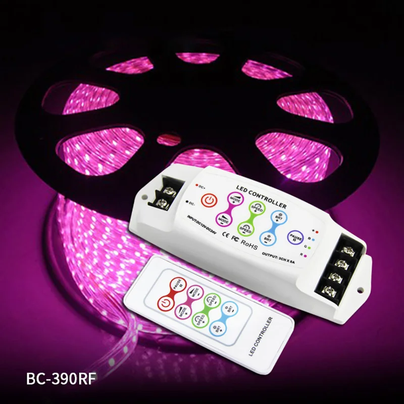 Bc 390Rf 8A/Ch X 3 Многофункциональный Rgb светодиодный контроллер беспроводной пульт