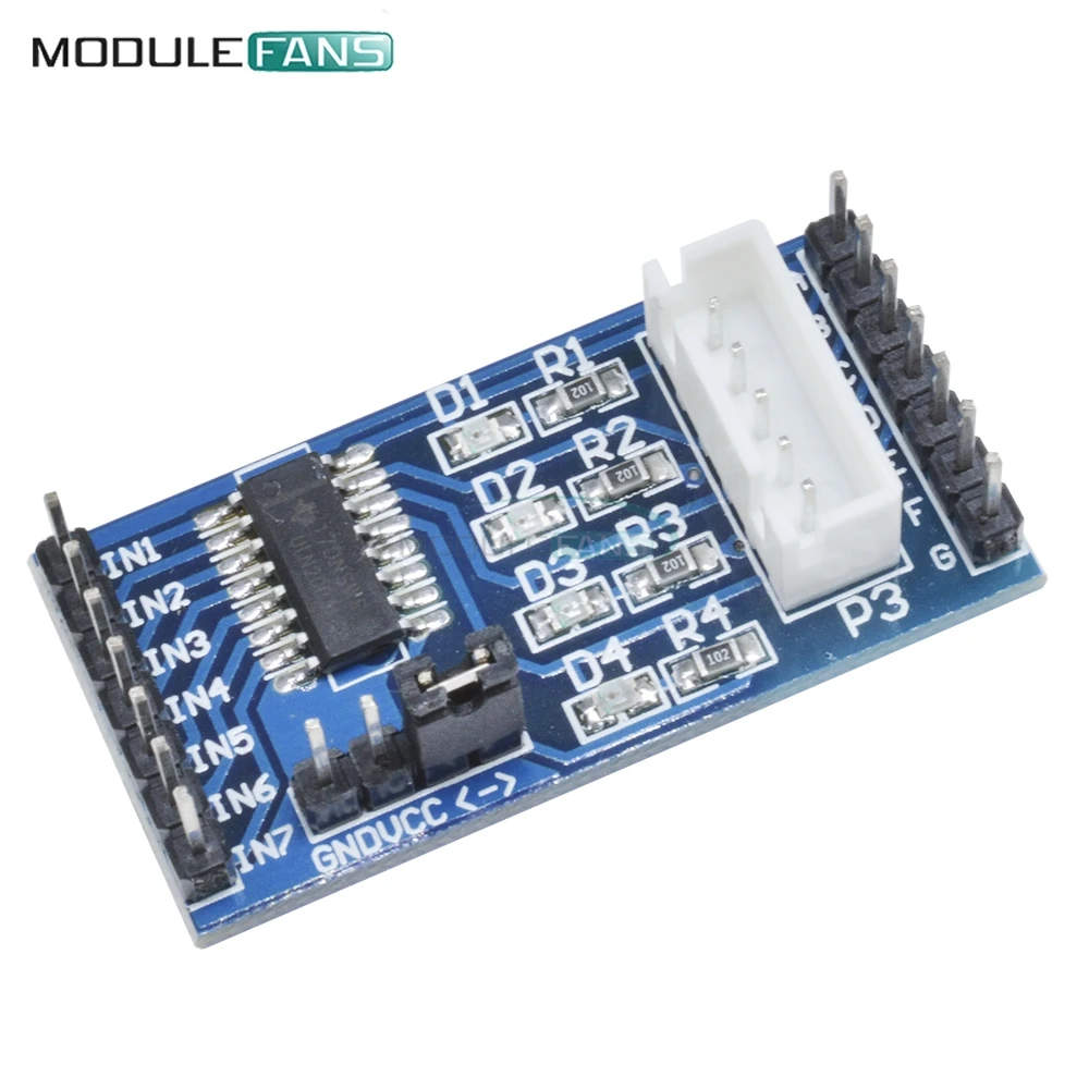Плата драйвера шагового двигателя ULN2003 модуль для 5 В 4 фазы линий 28BYJ 48 Arduino DC 12