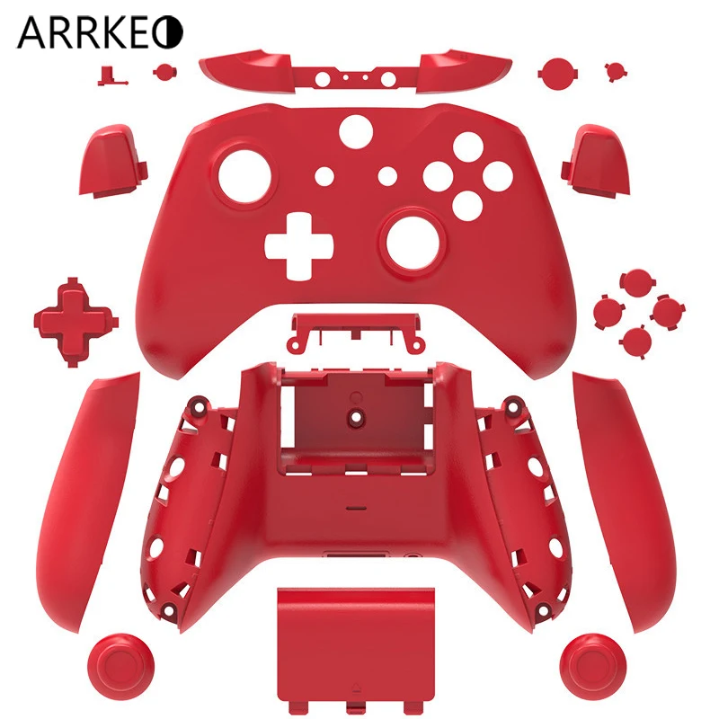 ARRKEO для Xbox One S/X Матовый Красный Полный пользовательский Корпус чехол кнопка
