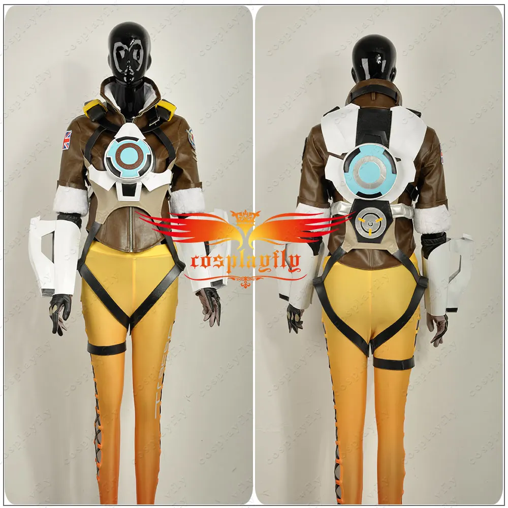 Игра OW Over Tracer Lena Oxton Nanosuit костюм для косплея женская униформа одежда взрослых