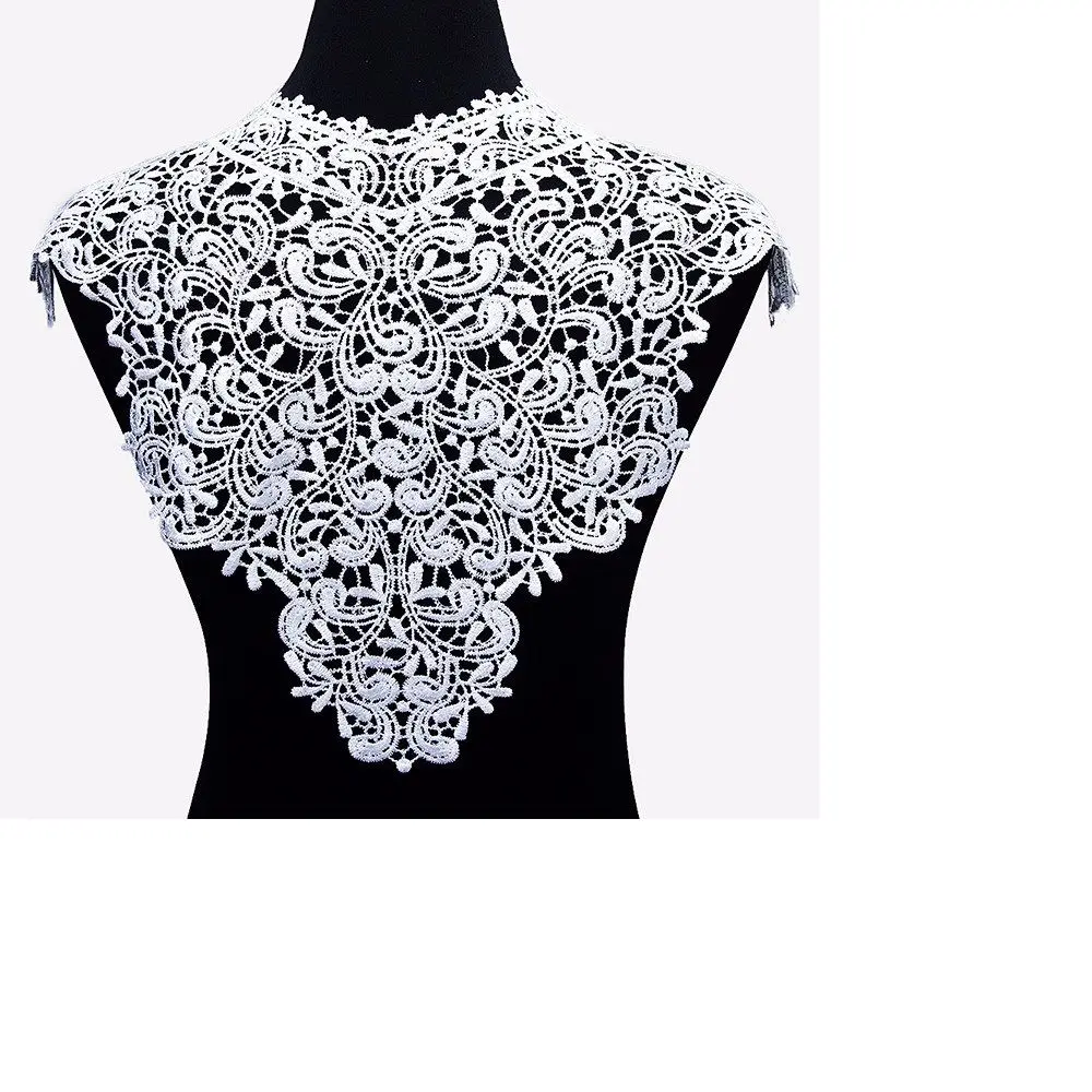 1 xembroidery с цветочным рисунком кружевное украшение выреза воротник ткань для шитья питания ремесло
