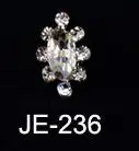 JE236-10pcs 10 шт./лот, прозрачные Блестящие Стразы для ногтей, Хрустальные стеклянные камни, сделай сам, стразы, инструмент для маникюра, украшения для ногтей, 3D подвеска, ювелирное изделие - Цвет: JE236-10pcs