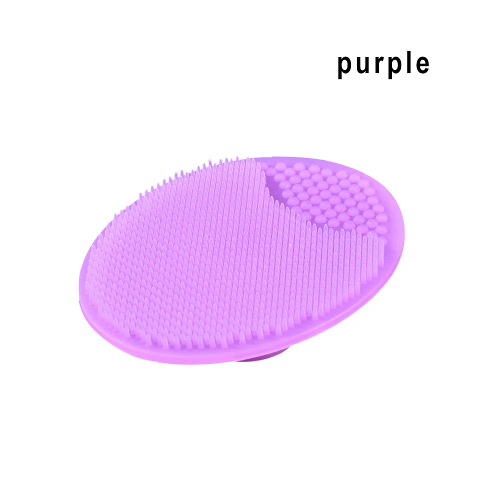 purple AMEIZII, мягкая силиконовая кисть для умывания лица, очищающие кисти для лица, отшелушивающий средство для удаления черных точек, уход за кожей лица, спа-скраб, инструменты - Цвет: purple