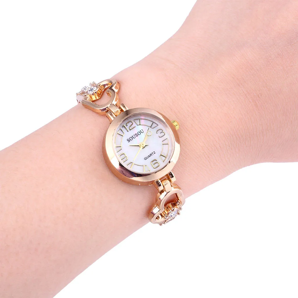 Высококачественные модные часы в стиле ретро женские кварцевые из нержавеющей