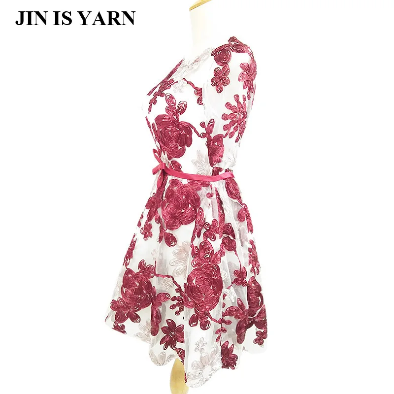 2017 новое высококачественное летнее кружевное платье с короткими рукавами