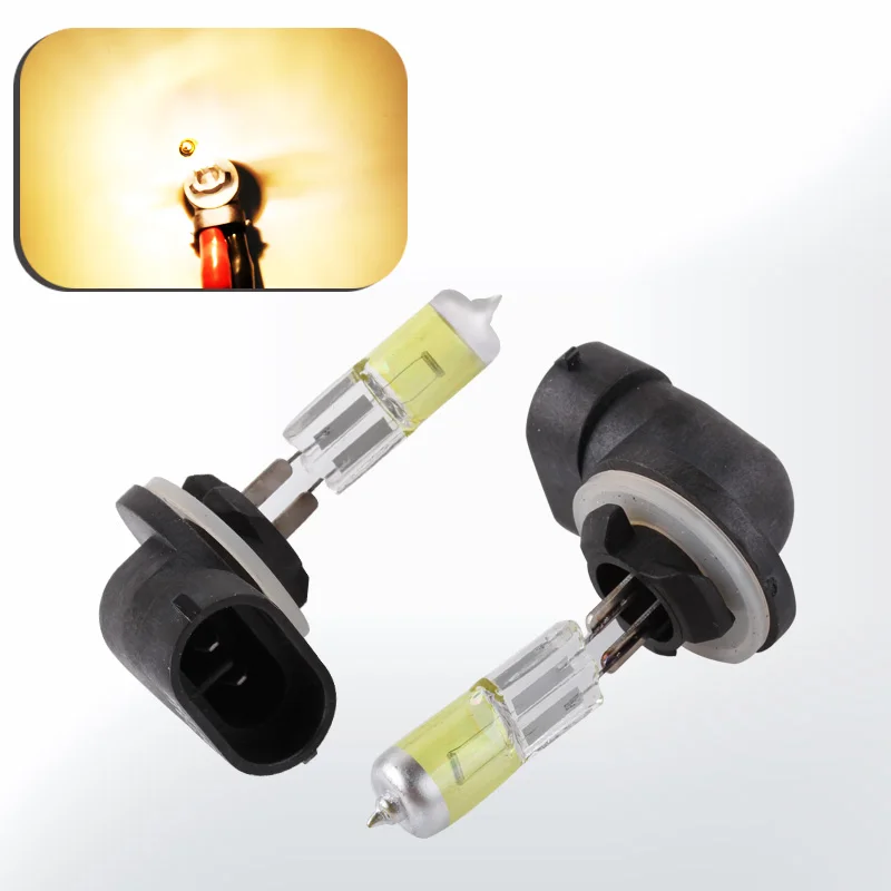 2 шт. галогенные лампы 881 894 H27 27 Вт 12 В|light 12v|car lightamber yellow |